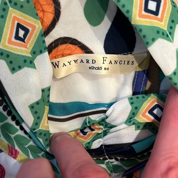 WAYWARD FANCIES Floral print crepe halter style dress Size 8/M - Picture 8 of 16